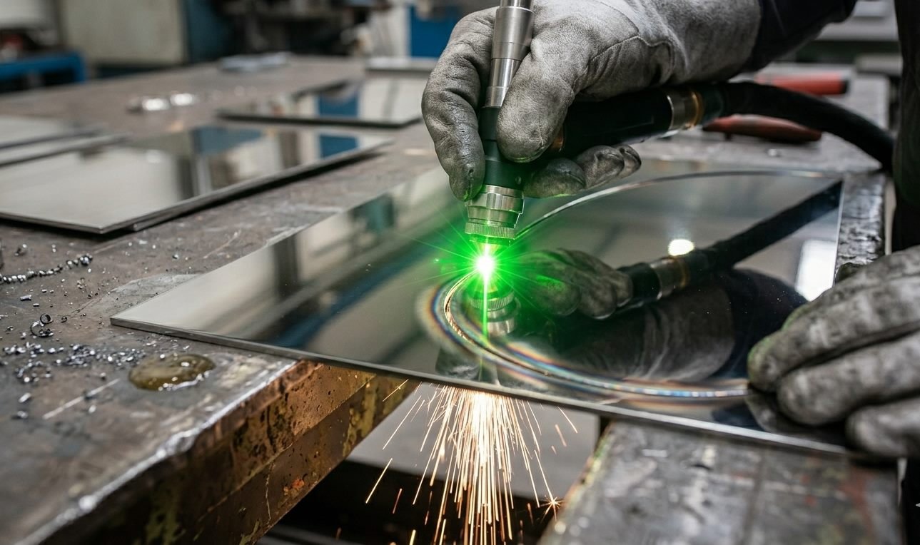 Plaque d'inox prête pour une découpe sur-mesure